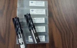 1" M42 cobalt roughing end mills AlCrN coated 5pc for $189.00  free ship-new - Picture 1 of 2