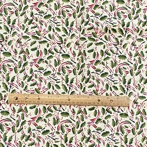 Vintage Homespun Holly Fabric Daisy Kingdom 30x43 - Picture 1 of 4