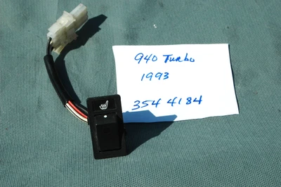 1991-1995 Volvo  940 Seat Heater Switch Right  RH  OEM #35444184 - Image 1 of 3