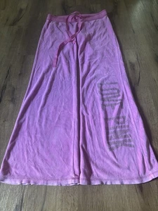 VTG PINK Victorias Secret Y2K Velour Pink Flare pants size XS Barbie - Picture 1 of 6