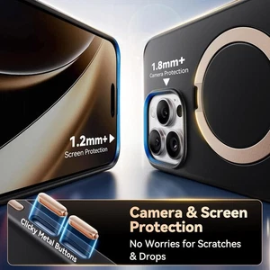 CASEKOO Nuevo Diseño Estético 360° Giratorio Soporte Magnético para iPhone 16 Pro Funda - Imagen 1 de 8