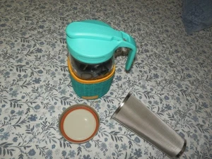 SNARKY TEA Brewing & Storage Set 24 Oz Jar Pouring Lid Strainer Blueberry Apple - Picture 1 of 3