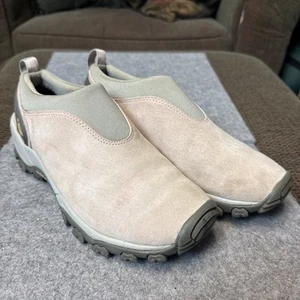 Merrell Satellite Moc Pink Suede Women's Sz 8.5 Slip On Perform Walking Shoe - Picture 1 of 9