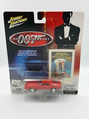 Johnny Lightning 007 James Bond Ford Mustang Mach 1, Red, 1:64, NIB - Image 1 of 4