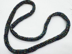 COLLANA DONNA GROSSA VINTAGE PICCOLA A GRAPPOLO PERLINE - Foto 1 di 7