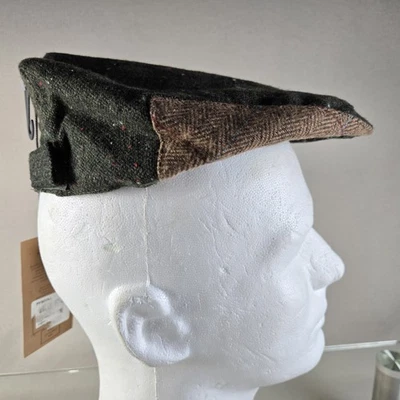 PATRICK FRANCIS IRELAND Grey Green KIDS RANGE Tweed Celtic Knot Flat Cap (Sz L) - Image 1 of 4