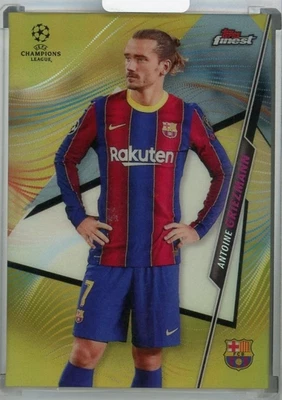 2020-21 Topps Finest UEFA League FC Barcelona Antoine Griezmann Base Gold /50 - Image 1 of 2