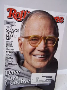 Rolling Stone Magazine May 2015 David Letterman Bill de Blasio Mutt Lange - Foto 1 di 2