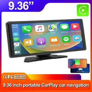 9.36" In-Car Radio CarPlay Auto Stereo Touch Screen MP5 Player Bluetooth FM Wifi - Picture 1 of 24