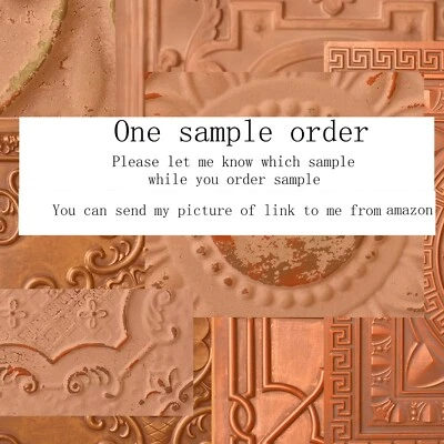 PAINTSDECOR Faux tin ceiling tiles sample order, it's only one tile sample