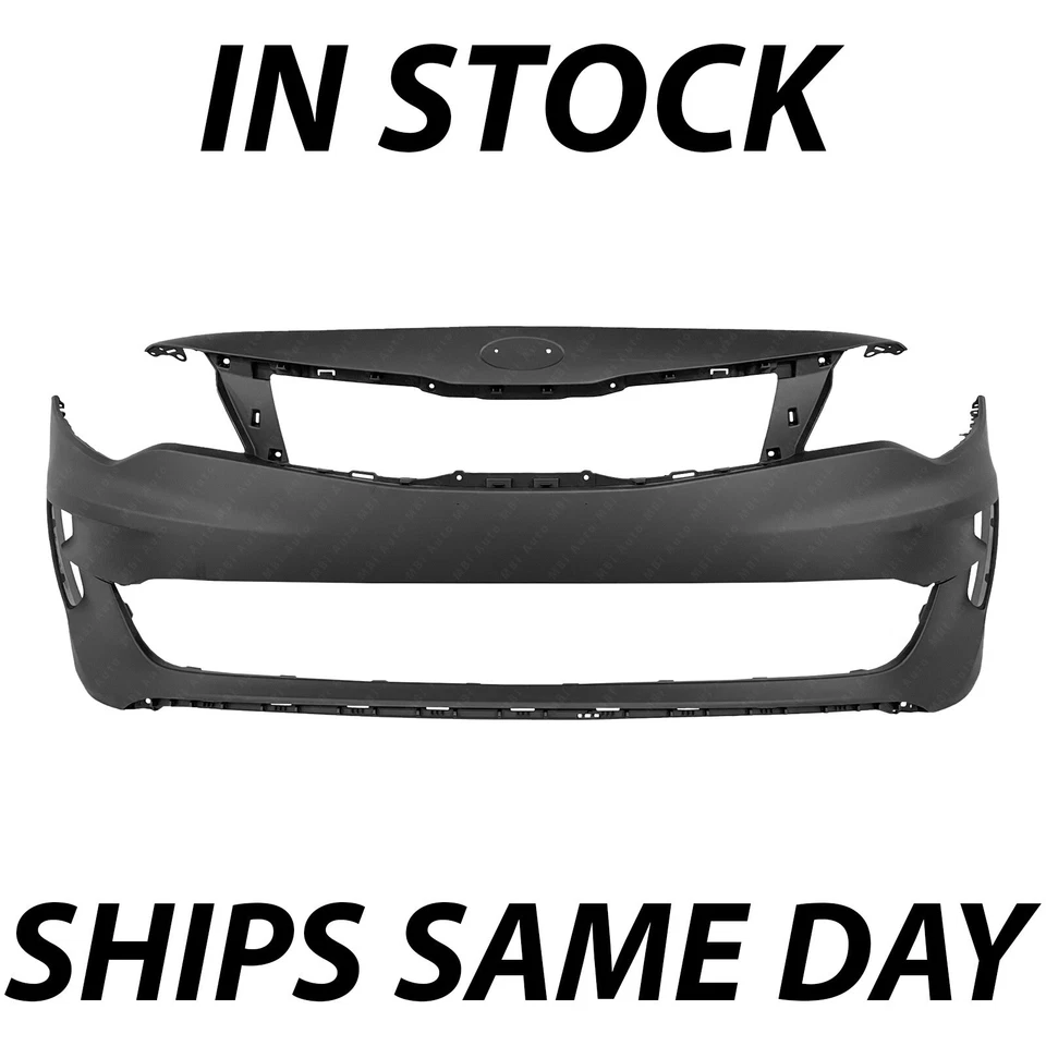 NEW Primered - Front Bumper Cover for 2016 2017 2018 Kia Optima EX LX 16 17 18 Foto 1 de 4