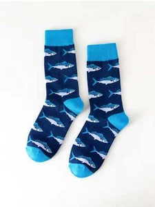 Fish Crew Socks Silly Socks for Men Funky Socks Funny Socks Novelty Socks - Picture 1 of 6