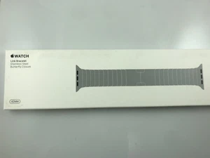 Bracelet original Apple Watch Link bracelet en acier inoxydable 42 mm 44 mm 45 mm 46 mm 49 mm - Photo 1 sur 16