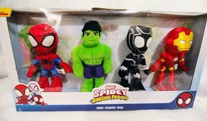 Spidey & His Amazing Friends HERO FRIENDS PACK Hulk Black Panther Iron Man Plüsch - Bild 1 von 6