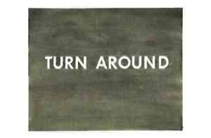 AK Ed Ruscha "Turn Around" 1979 Broad Museum, Los Angeles, CA postfrisch ungelaufen - Bild 1 von 1
