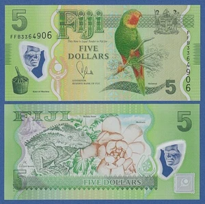 FIJI -- 5 DOLLARS ND ( 2013 ) -- UNC -- PICK 115a . - Bild 1 von 1
