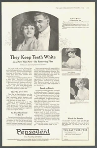 1919 PEPSODENT tooth paste antique PRINT AD dental health dentist health - Picture 1 of 1