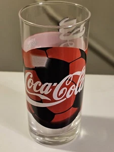 Rare French Coca Cola Soccer Glass  5 1/2 Inches - Picture 1 of 3