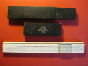 Alter Rechenschieber Albert Nestler Lahr No. 40 D.R.Patent Optiker Heidenheim - Bild 1 von 12