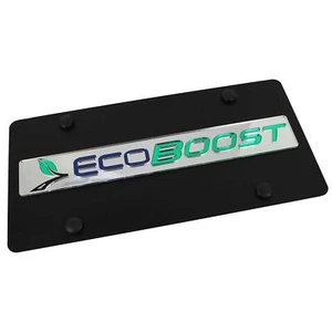 Ford Ecoboost Logo License Plate (Black) - Picture 1 of 5