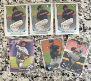 2014 1st Bowman Chrome Brent Honeywell Lot (6) /250 And /499 Refractors - Picture 1 of 5