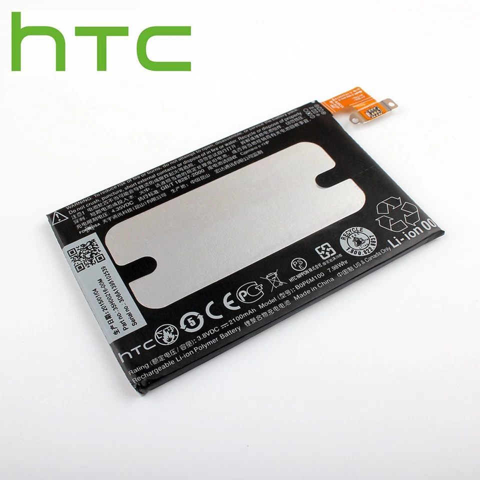 BATTERIA 2100Mah ORIGINALE HTC per ONE MINI 2 POLIMERI B0P6M100 M8 35H00216-00M - Immagine 1 di 1