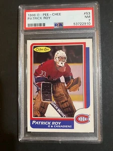 O Pee Chee #53 Patrick Roy 1986 PSA 7 - Imagen 1 de 2