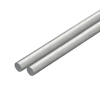 2Pcs 5/8"(16mm) Dia Round Aluminum Rod, 6" Long 7075 Aluminum Round Bar Stock - Image 1 of 4