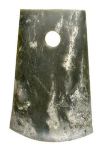 7 7/8" CHINESE NEOLITHIC ERA CEREMONIAL JADE AXE - Picture 1 of 5