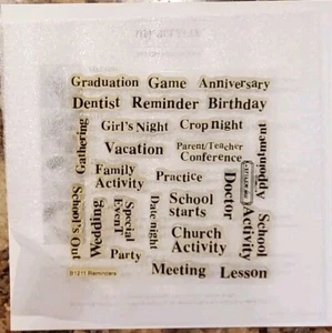 Close To My Heart Reminders Clear Acryl Stempel B1211 - Bild 1 von 4