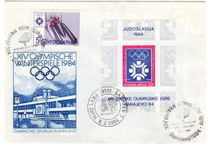 1984 Feb 8th. First Day Cover. Winter Olympic Games. Sarajevo. - Picture 1 of 2