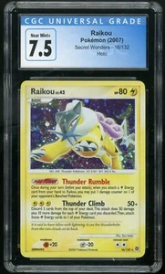 RAIKOU LV 42 (2007) Pokemon Secret Wonders 4 Swirl Holo Rare 5/132 CGC 7.5 - Picture 1 of 2