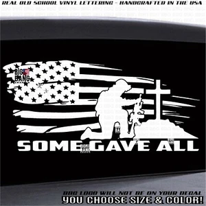 Military Veteran Memory Fallen Soldiers Vinyl Decal Sticker SUV Truck Car Window - Picture 1 of 4