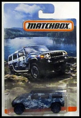 Matchbox Blue Hummer H2 Concept Camouflage Series 2016 Foto 1 de 2