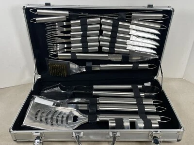 Grilling Set Stainless Steel Full Set New Komatsu Case  - Image 1 of 4