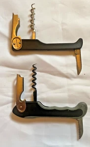 Vintage Quality Wine Bottle Openers by Pedrini Italy in Black & Silver - Picture 1 of 3