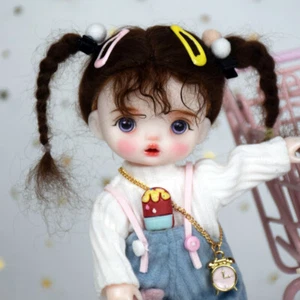 Bambola bambina carina 6 pollici mini giocattolo dipinto a mano trucco viso vestito set completo miglior regalo - Foto 1 di 13