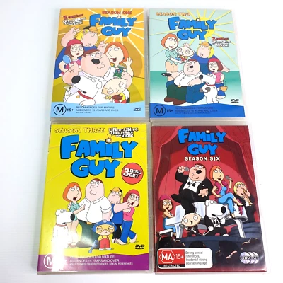Family Guy Seasons 1-3,6 Region 4 PAL - image 1 of 4