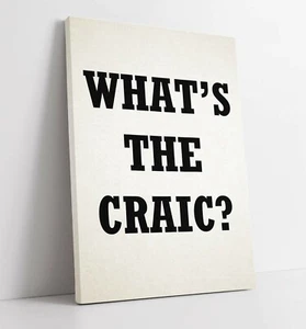 "WHAT'S THE CRAIC"" DERRY GIRLS IRLANDESAS - LONA IMPRESIÓN ARTE PARED OBRAS DE ARTE MARCO PROFUNDO" - Imagen 1 de 2