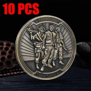 10 Stück Soldaten Sammlerstücke Metall Gedenkmünze Vietnamesische Militärmünze - Bild 1 von 5