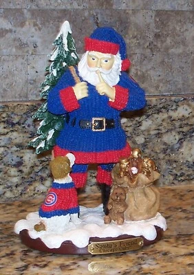 Figura de Navidad MLB Memory Company Chicago Cubs Papá Noel 2002 amigo rara Foto 1 de 4