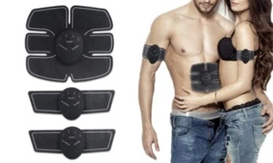 Ensemble stimulateur musculaire électrique entraîneur abdominal perte de poids - Picture 1 of 9