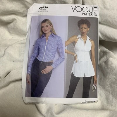 Vogue Misses' Close-Fitting Tops Sewing Pattern Packet, Design Code V1956, Si... - Image 1 of 4