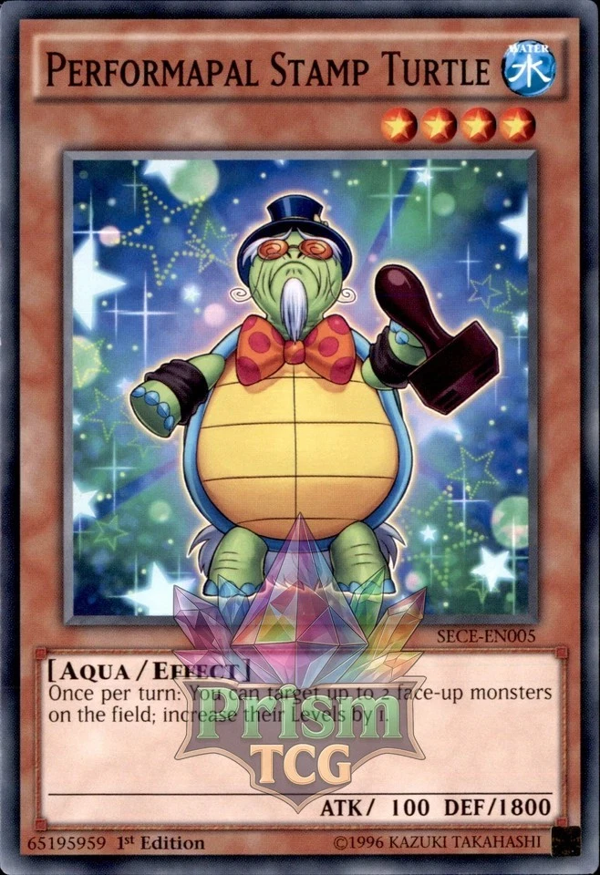 1st Ed Performapal Stamp Turtle SECE-EN005 Yugioh - Image 1 of 1