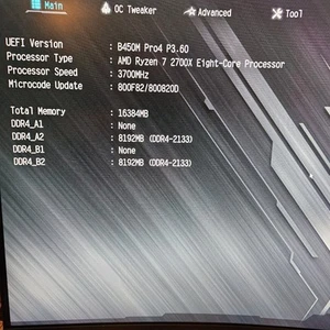 Asrock B450M Pro4 Motherboard, AMD Ryzen 7 2700x, 16gb DDR4 Ram, 500gb SSD - Afbeelding 1 van 8