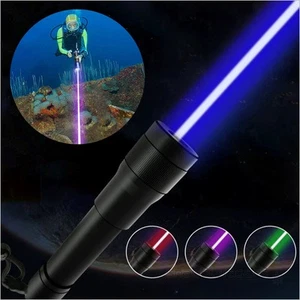 Puntatore laser blu impermeabile 450nm raggio laser visibile profondità immersione 100M US - Foto 1 di 9