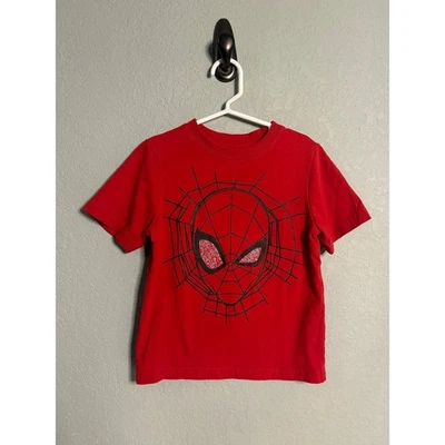 Spiderman boys small 6/7 Red Graphic Tee - Image 1 of 4
