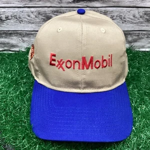 Vintage Exxon Mobil Snapback Mütze Cap bunt bestickt Pegasus Tiger 90er - Bild 1 von 6