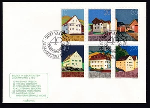 Liechtenstein FDC 1978 Michel 694/97-704/05 Buildings - Picture 1 of 2