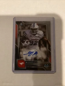 2025 Bowman Chrome U Football RJ Maryland Chrome Auto 1st Bowman SMU - Bild 1 von 2